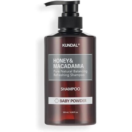 KUNDAL Honey & Macadamia Shampoo – Baby Powder 500ml