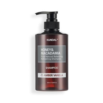 KUNDAL Honey & Macadamia Shampoo – Amber Vanilla 500ml