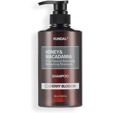KUNDAL Honey & Macadamia Shampoo – Cherry Blossom 500ml