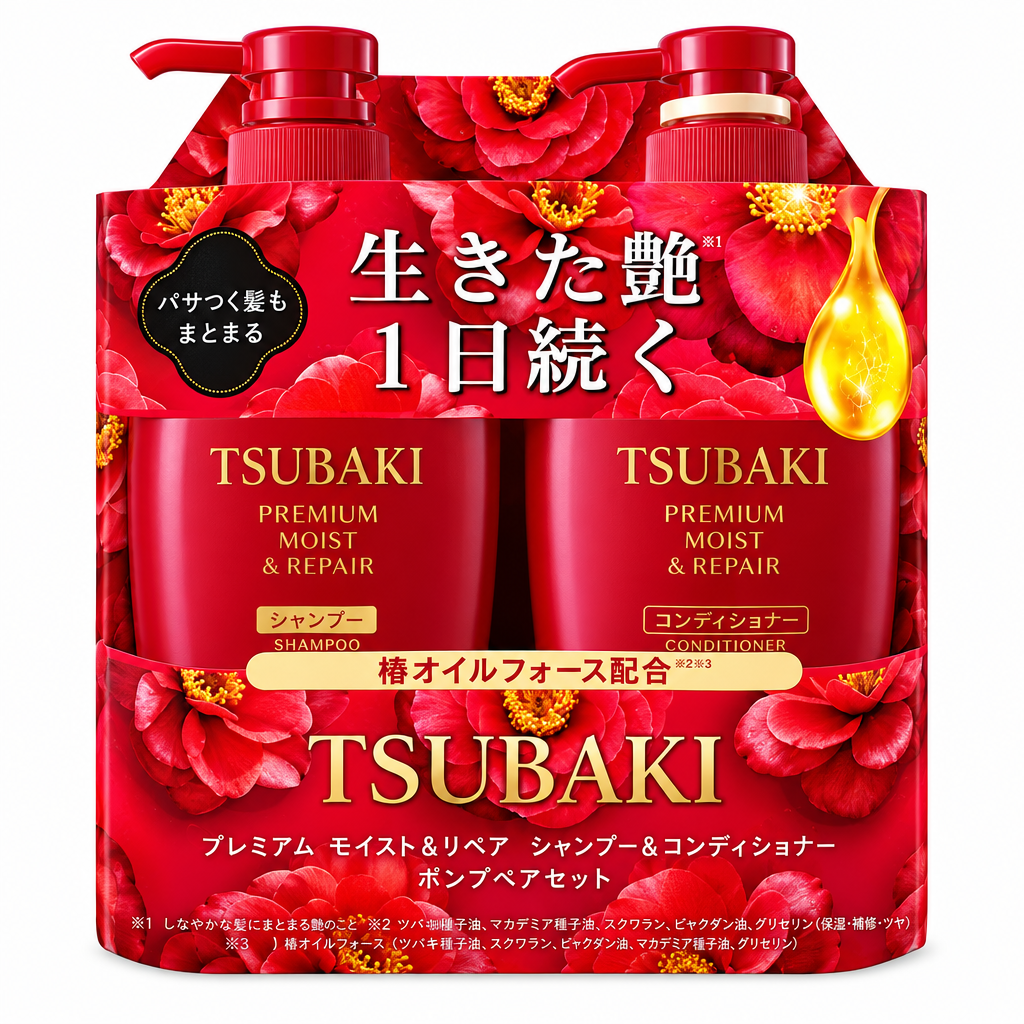 Zestaw szampon i odżywka Tsubaki Premium Moist & Repair