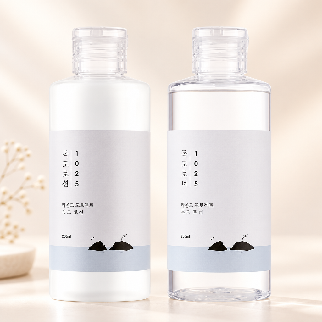 Round Lab 1025 Dokdo Lotion 200ml & Toner 200ml - set