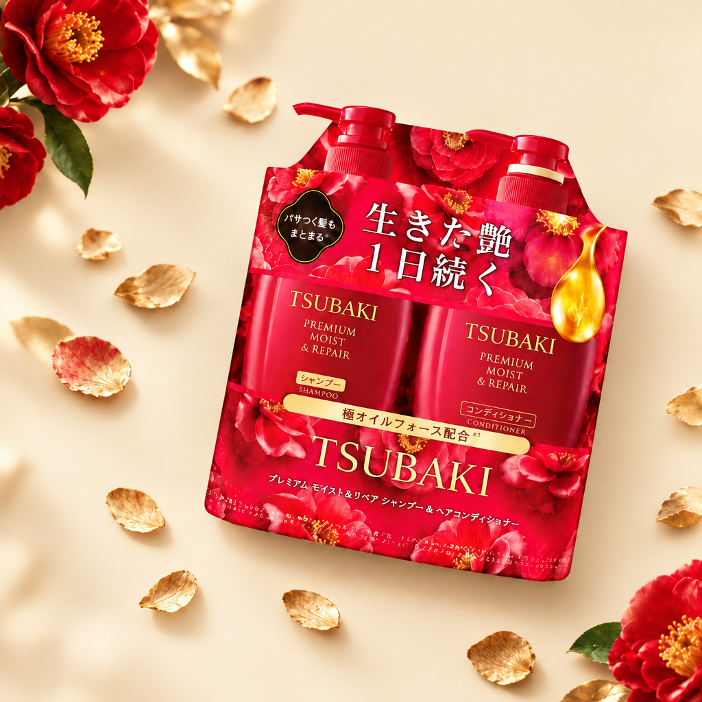 Zestaw szampon i odżywka Tsubaki Premium Moist & Repair
