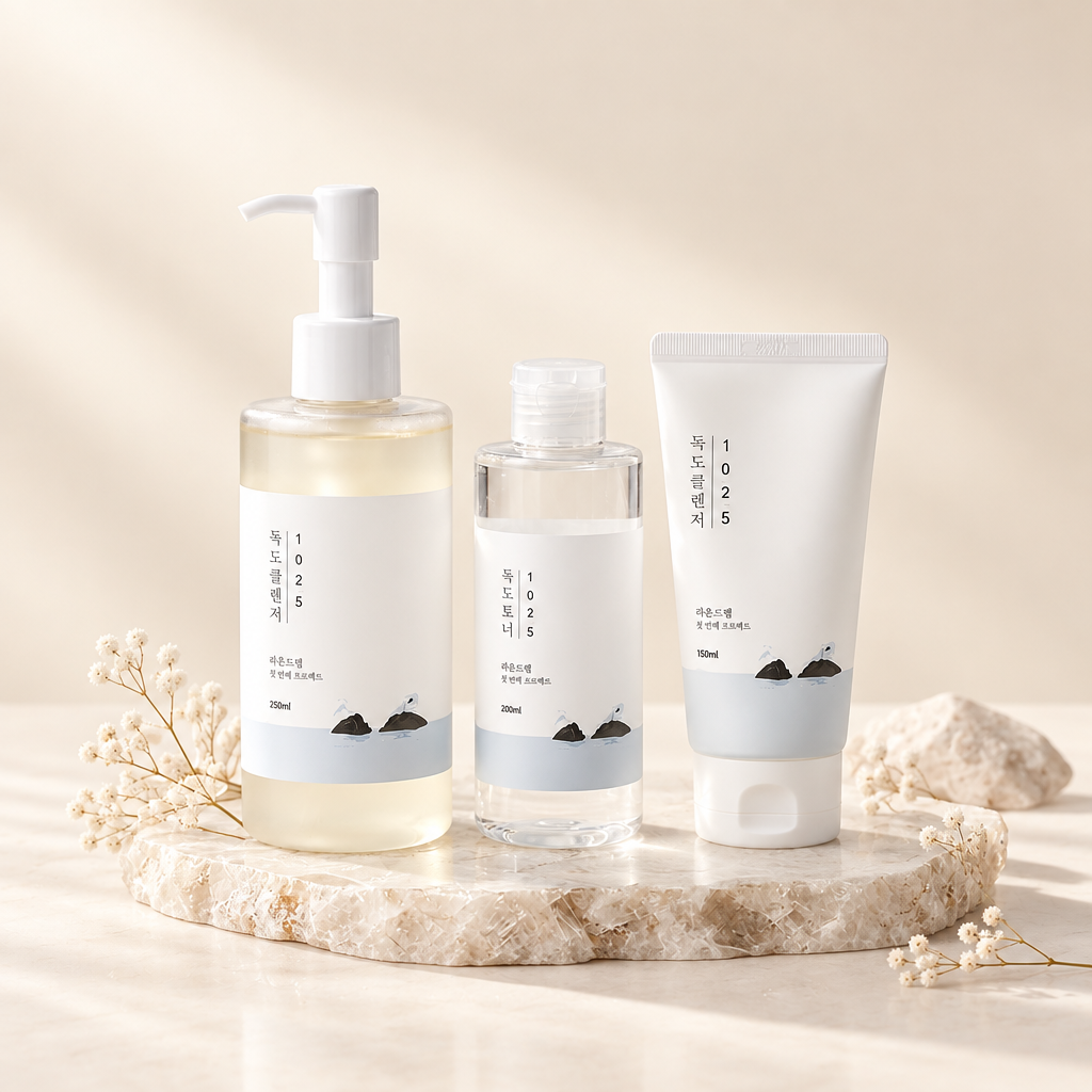 RoundLab 1025 Dokdo Soothing Cleanse & Balance Set