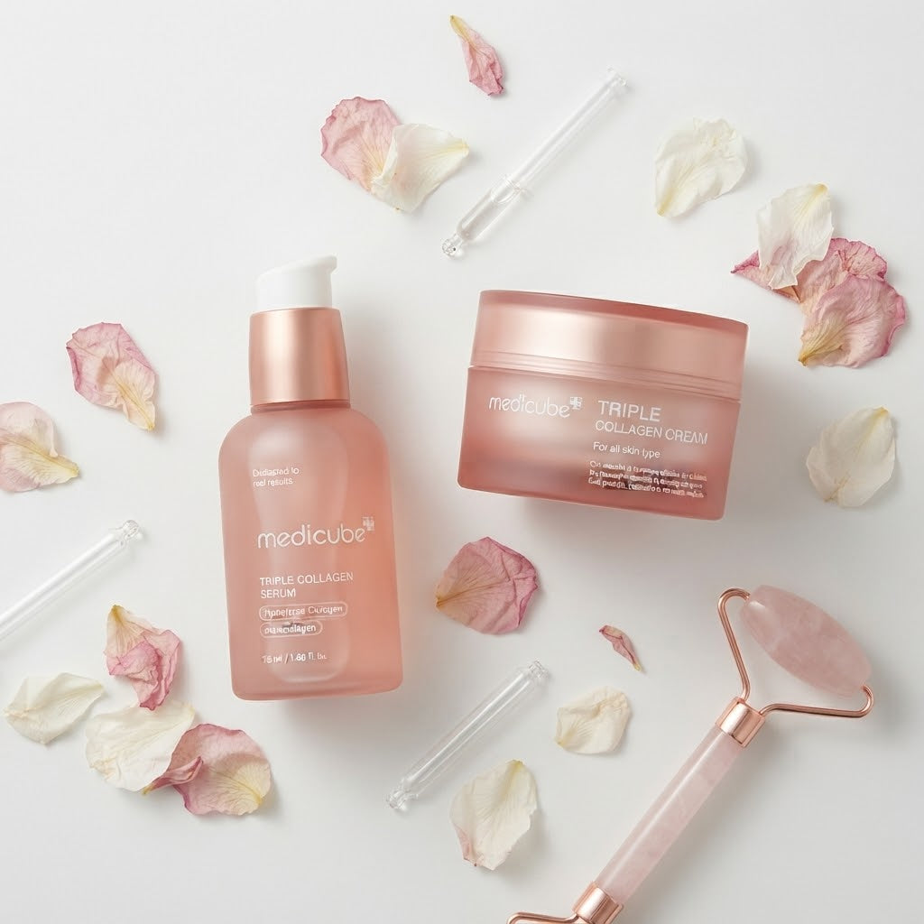 Medicube Triple Collagen – Zestaw Ujędrniający Duo (Serum + Krem)